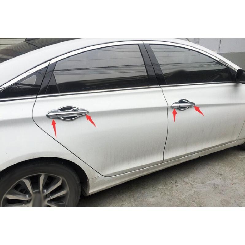 Подходит для Hyundai Sonata 2011-2014 Стиль Хром Накладки на Ручки Дверей Автомобиля Декор