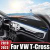 Для Volkswagen VW T-Cross TCross      Коврик на приборную панель автомобиля, Защита от солнца на панель, Нескользящая подкладка, Аксессуары