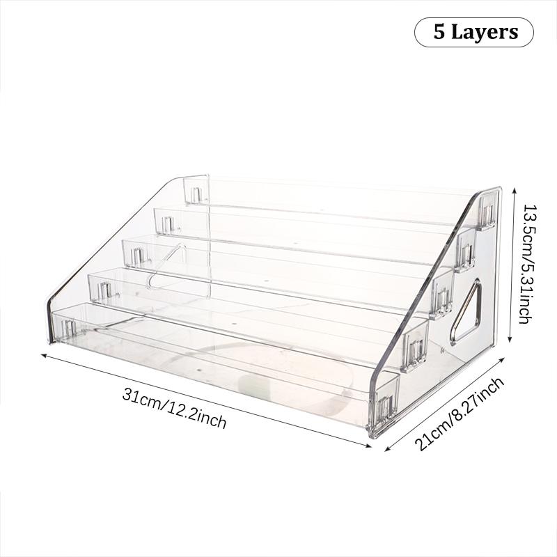 3/4/5/6/7 слоев подставка для лака для ногтей прозрачная косметическая стойка держатель органайзер для бутылочек с эфирными маслами