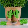 4 шт. шипов для полива в форме кактуса, терракотовые глиняные колышки для растений с самополивом, шипы для полива с медленным высвобождением для комнатных и уличных растений