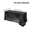 Свадебные принадлежности Сатиновая скатерть Белая Розовая Однотонная Накидка на стол Прямоугольная скатерть
