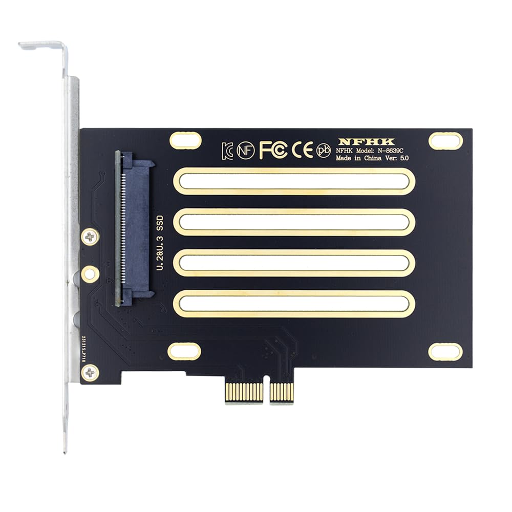 Xiwai Адаптер-хост PCIe X1 для материнской платы PM1735 с NVMe PCIe SSD 4.0 U.2 U.3 SFF-8639