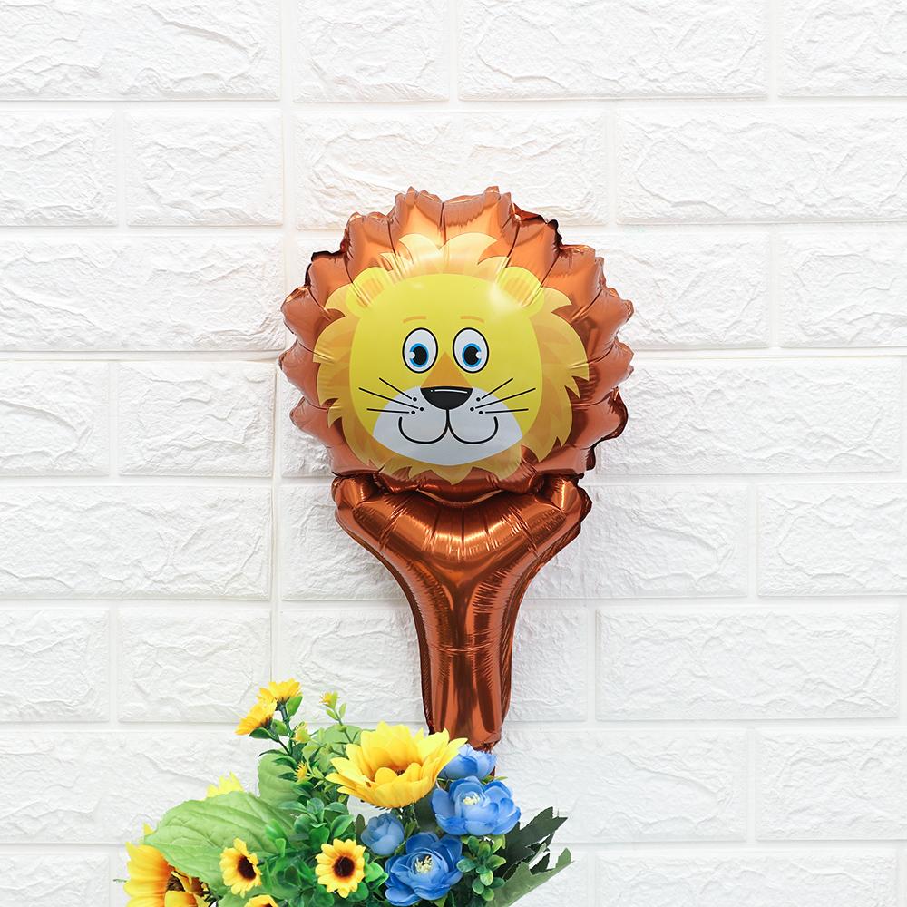 Детские надувные игрушки, сафари, джунгли, голова животного, воздушный шар из фольги, тигр, лев, обезьяна, жираф, корова