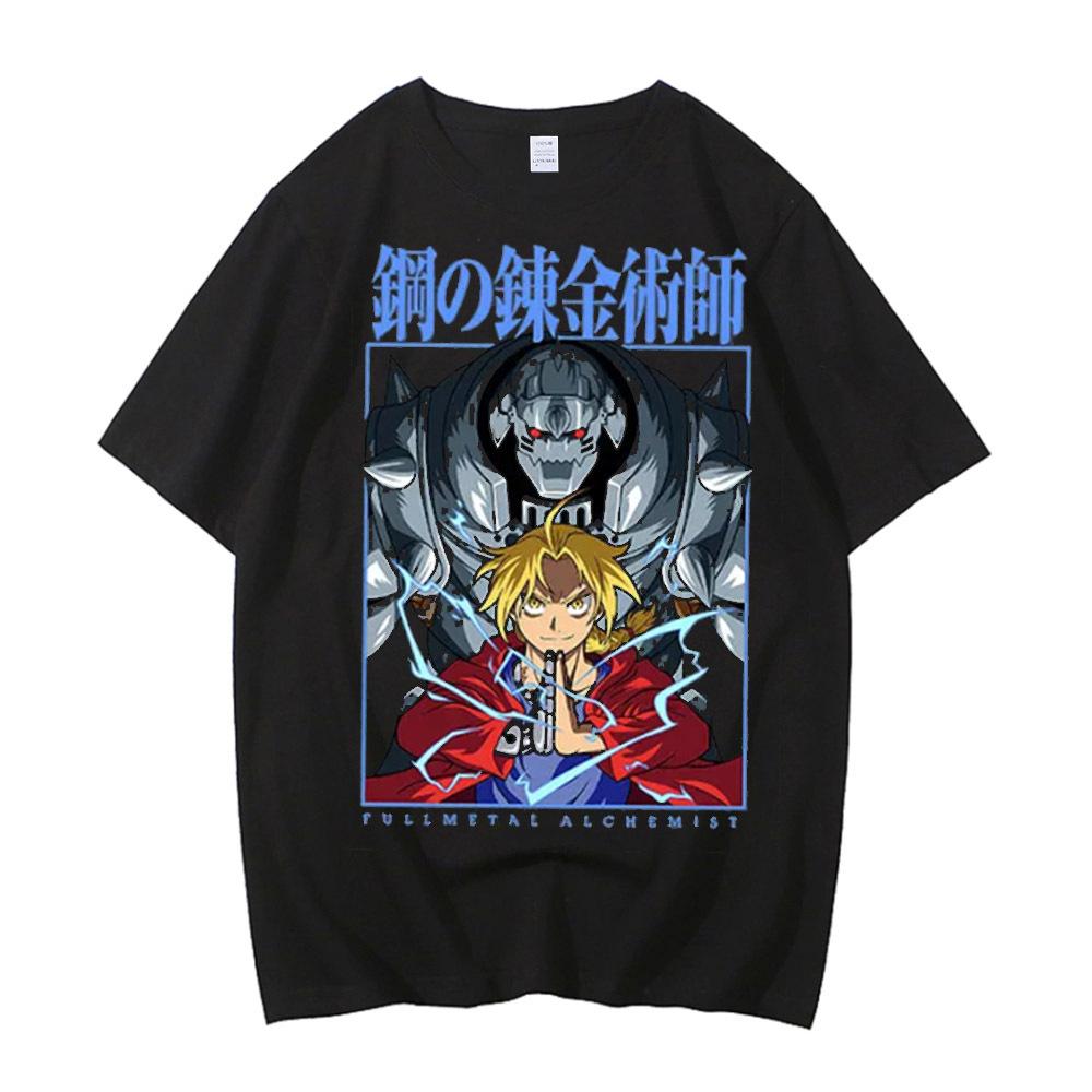 Fullmetal Alchemist cotton tshirt men 2000s Graphic Trendy graphic University aesthetic Retro University 2000s graphic Graphic6