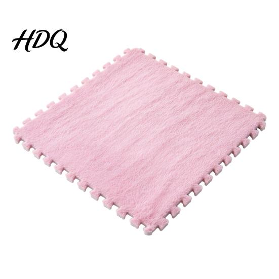 Easy Installation Rugs Plush Puzzle Floor Mat Interlocking Carpet Tile Anti Slip EVA Foam Jigsaw DIY Carpets Rug Squares for Bedroom Playroom