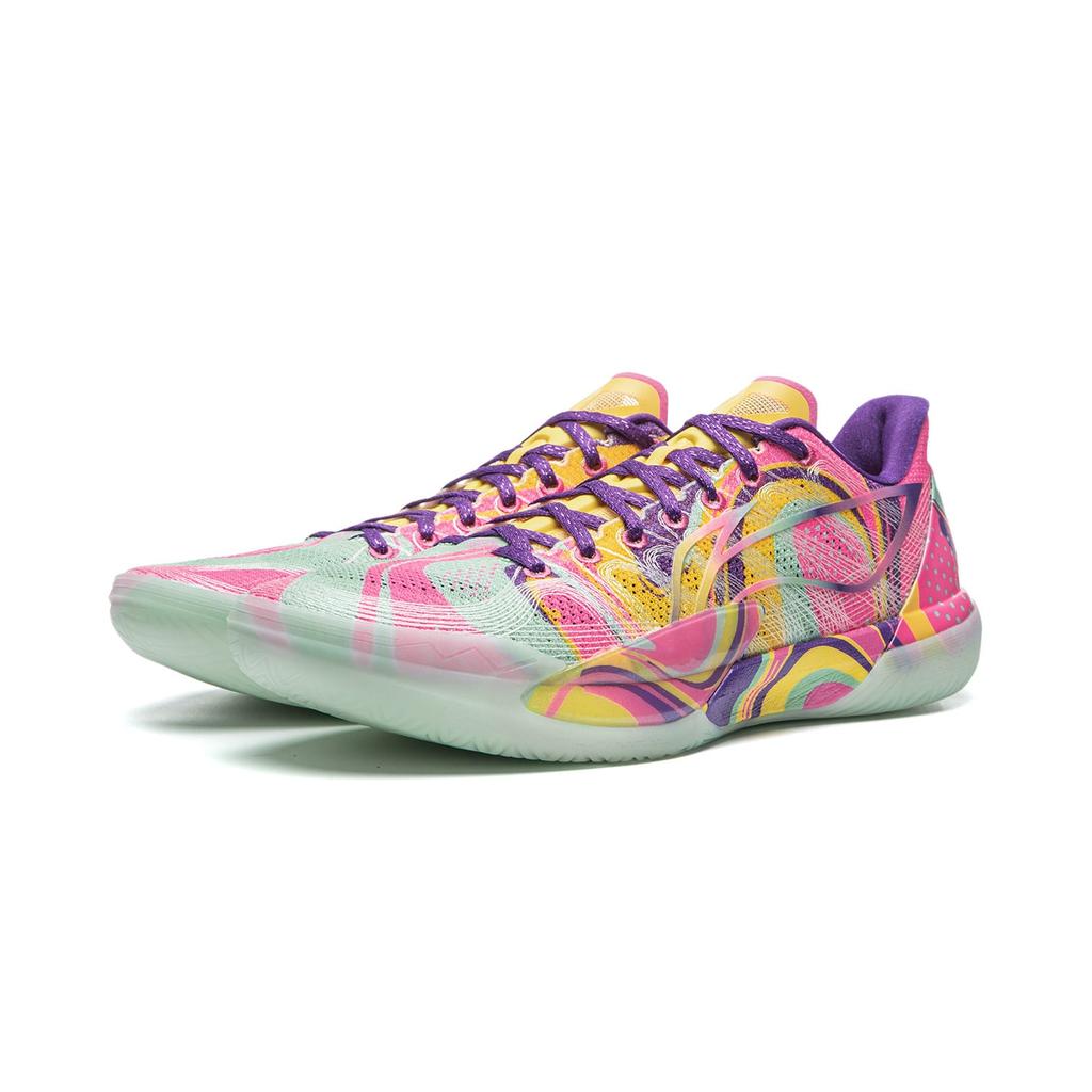 Li Ning Gamma 2 Амортизация Скользкая Устойчивая к истиранию Поддержка Легкая Отскок Низкие Баскетбольные кроссовки Мужские ABAV033-12