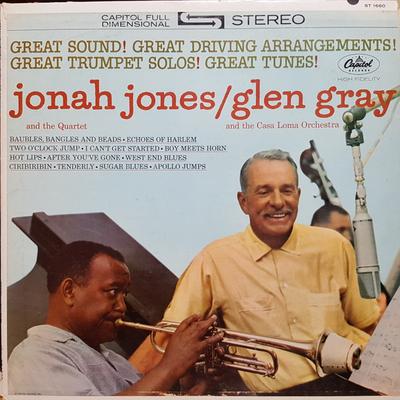 Виниловая пластинка JONAH JONES QUARTET GLEN GRAY C Jonah Jones Quartet Glen Gray Cas ST1660 Capitol Records Canada Джаз Б/у