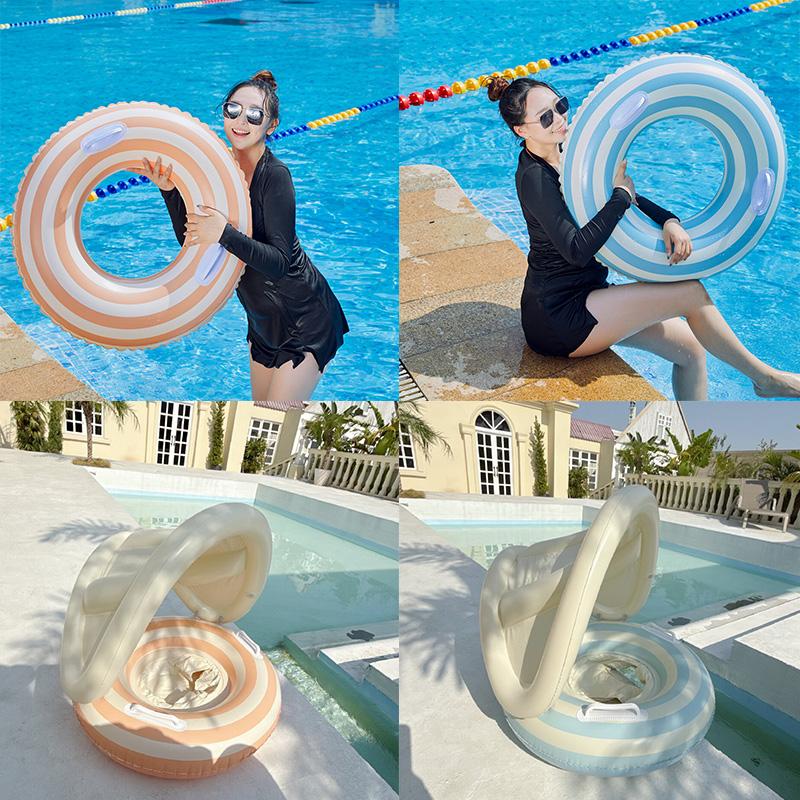 Rooxin Thickened Inflatable Swimming Ring Tube Water Park Swimming Circle For Kids Adults Swim Ring Pool Float Toy