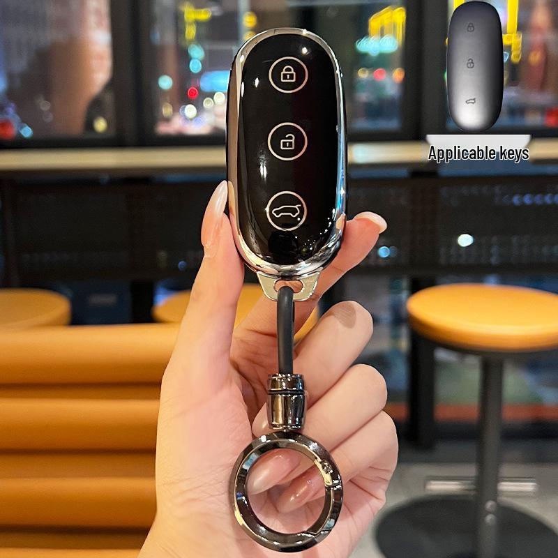 Совместимый ТПУ чехол для ключа для автомобилей Ideal L6, L9, L8 - Унисекс кейс для ключа с полной защитой и пряжкой