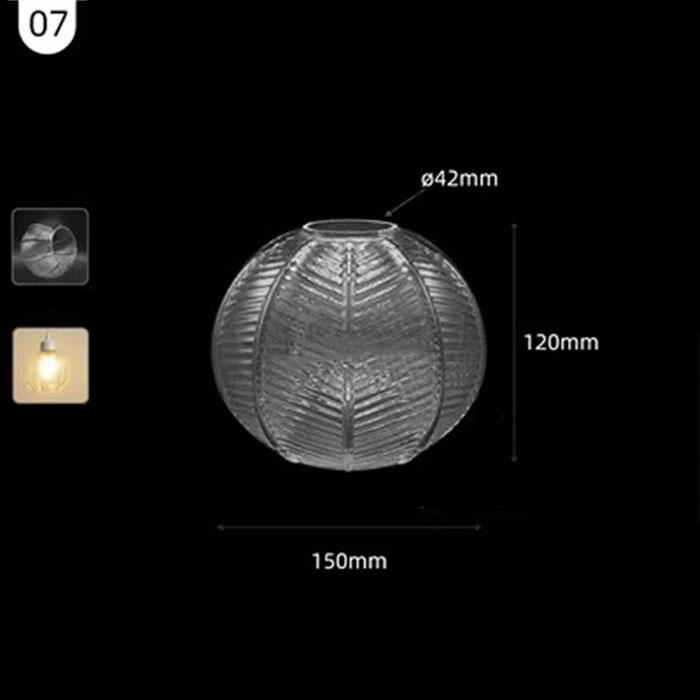 Большой прозрачный стеклянный абажур особой формы 42 мм, открывающаяся чаша, винная кружка, тыква, нестандартный прозрачный E26 E27, сменный абажур