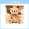 Cute Bow Decoration Deer And Bear Plush Toy Doll For Kids And Gift Giving