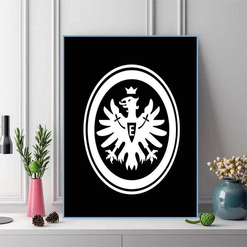 Eintracht Frankfurt FC Pattern 3pcs 100% Round Full Drill 5D DIY Diamond Painting Embroidery Cross Stitch Rhinestone Décor