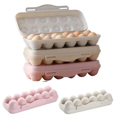 Портативный ящик для хранения яиц с 12 сетками, органайзер для хранения на холодильнике, кухонный держатель для яиц, лоток для холодильника, коробка для яиц, кухонный гаджет