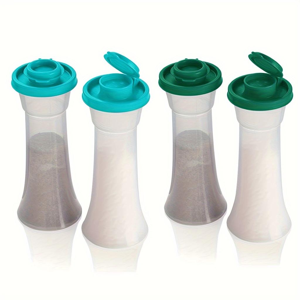 [Влагозащищенные] Пластиковые солонки и перечницы с крышками | 2 шт. | Пластик | Влагозащищенные, с таймерным покрытием | Для дома, кухни, ресторана, кемпинга