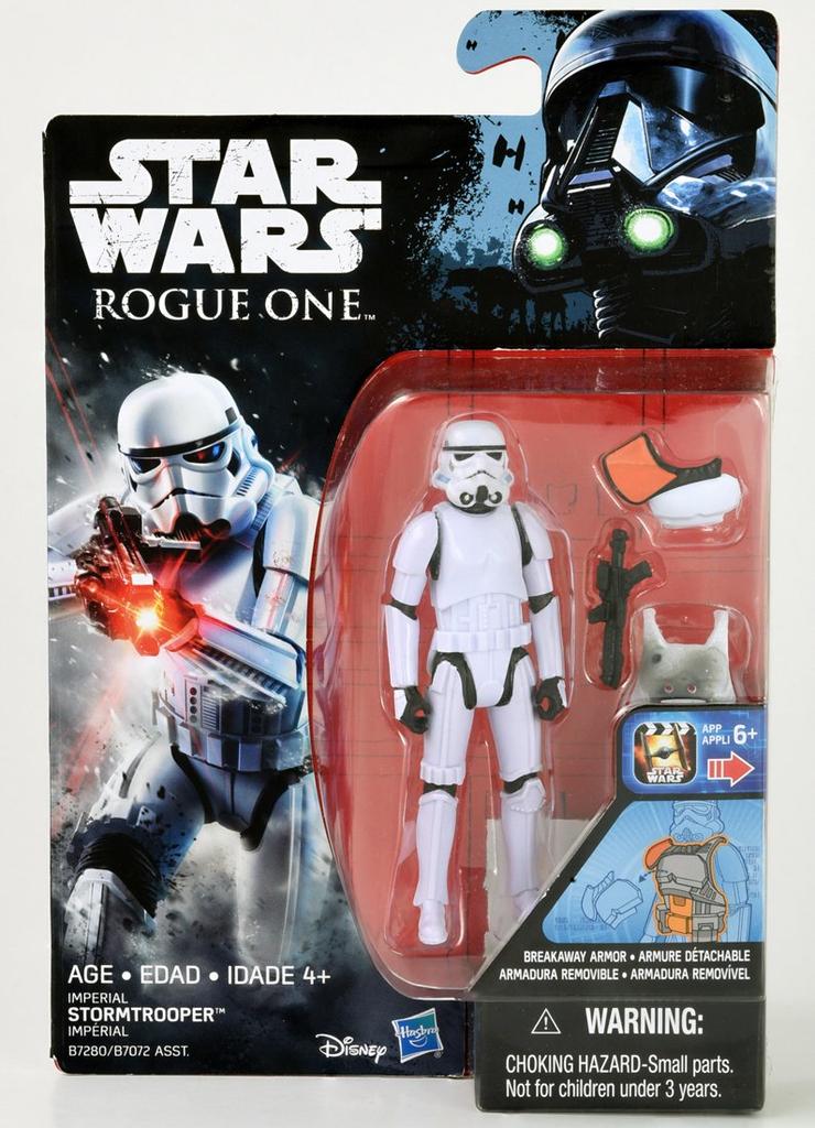 Star Wars Basic Figure Stormtrooper, approximately 10cm in length, painted, movable figure