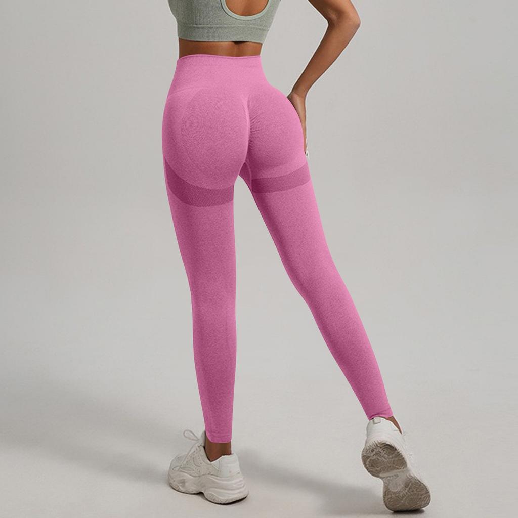 Women's Fashion Solid Color Yoga Pants High Waisted Skinny Sweatpants Fitness Pants