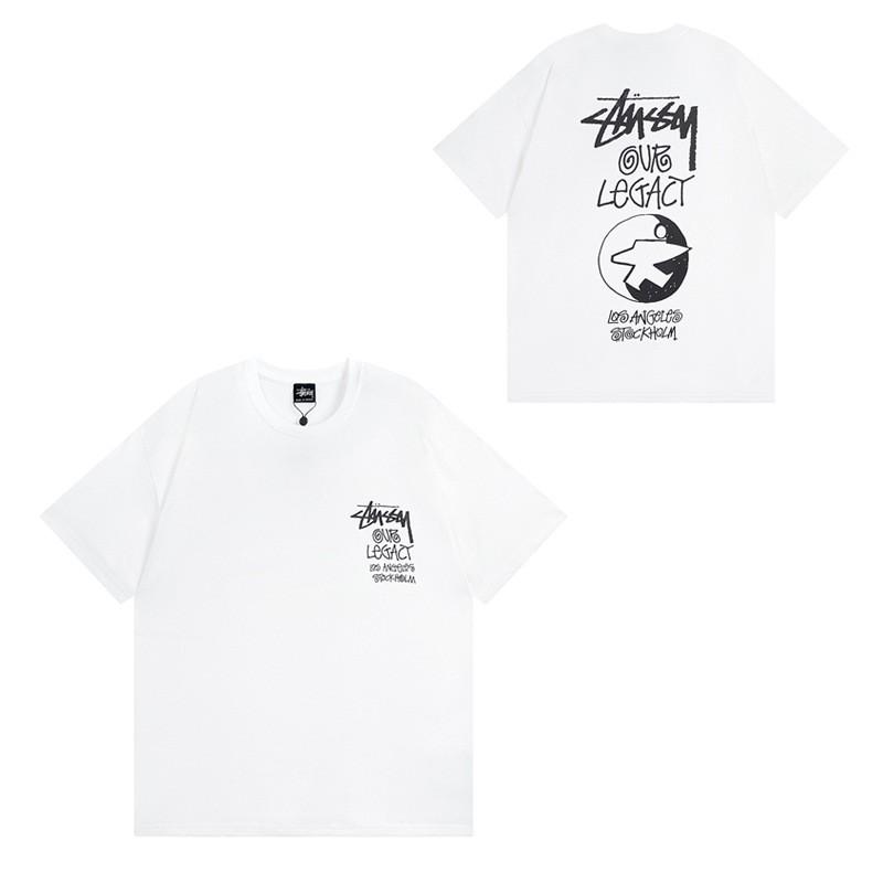 Short Sleeve T Shirt Couples Streetwear Casual Tee Letter Print Loose Fit Breathable