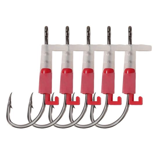 3/5/10/15/20Pcs Luminous Live Duty Glow-in-the-dark Barbed Shrimp Fixing Hook Heavy Fishhook Freshwater Saltwater Catfish