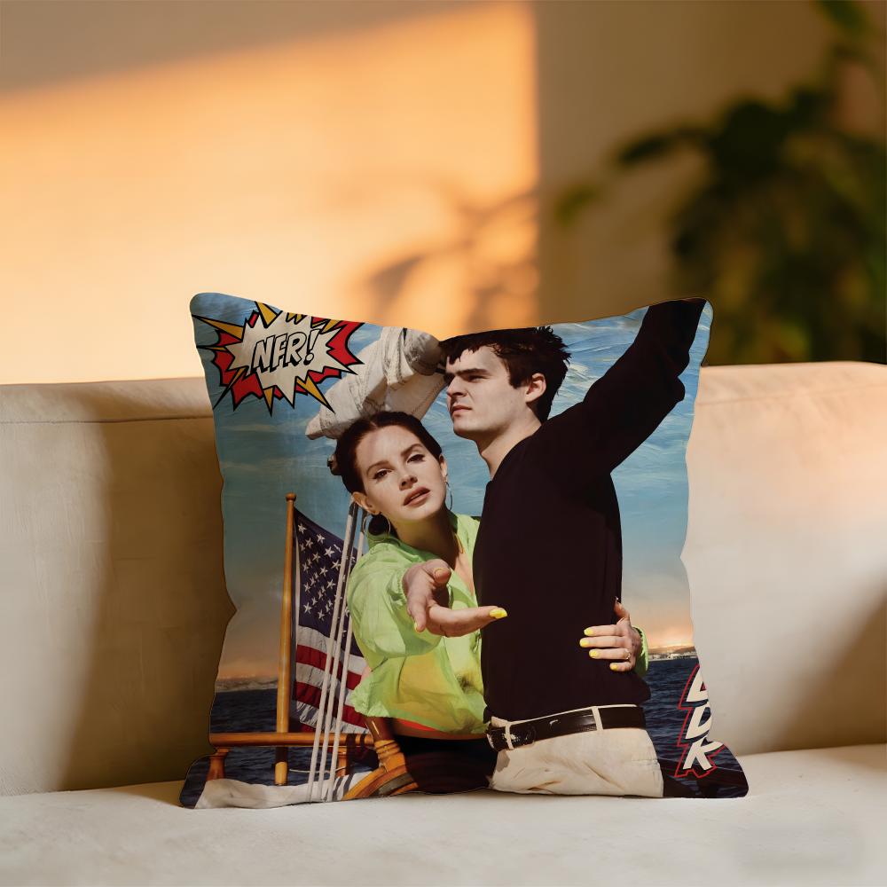 Lana Del Rey Album Cushion Cover Cozy Velvet Throw PillowSoft Warm Cushion For Sofa Bed