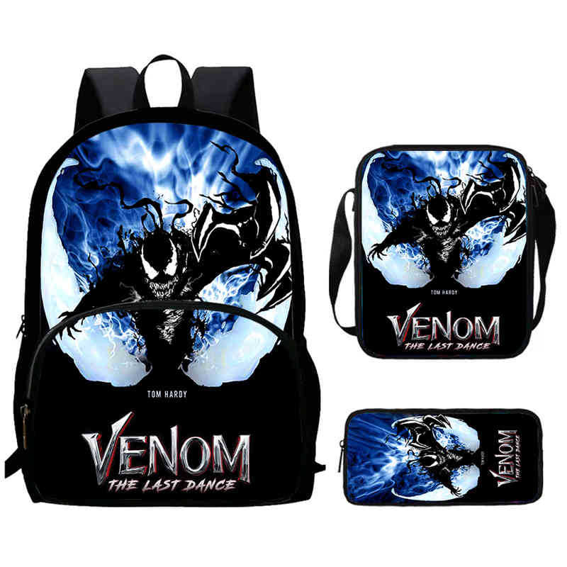 Школьный рюкзак Venom 3 Высокое разрешение Многофункциональный Оксфорд Легкий Рюкзак