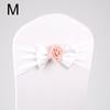 1PC Stretch Chair Bands Bowknot Flower Chair Sashes Banquet Event Decor Wedding Party Supplies