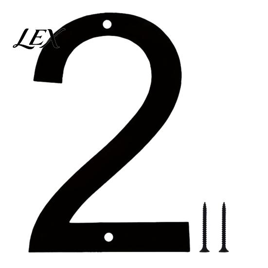 Metal House Numbers 3D Number for Outside, Modern 0-9 Floating Address Numbers, Large Sign Weather-proof Door, Mailbox, Wall, Yard Easy Install