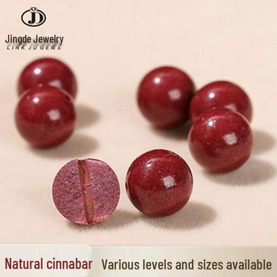 Агат Шестислоговая мантра Свободные бусины DIY Ювелирные аксессуары - Красные круглые бусины