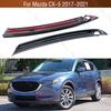 1Pair Carbon Fiber Front Bumper Foglight Fog Lamp Trim Sticker Frame Cover Grille For Mazda CX-5 CX5 2017 2018