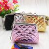 Fashion Women Coin Purse Solid Color Faux Leather Mini Money Bag Key