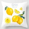 Student Pillowcase Office Nap Pillow Square Pillow Lemon Fruit Pattern Home Sofa Pillow