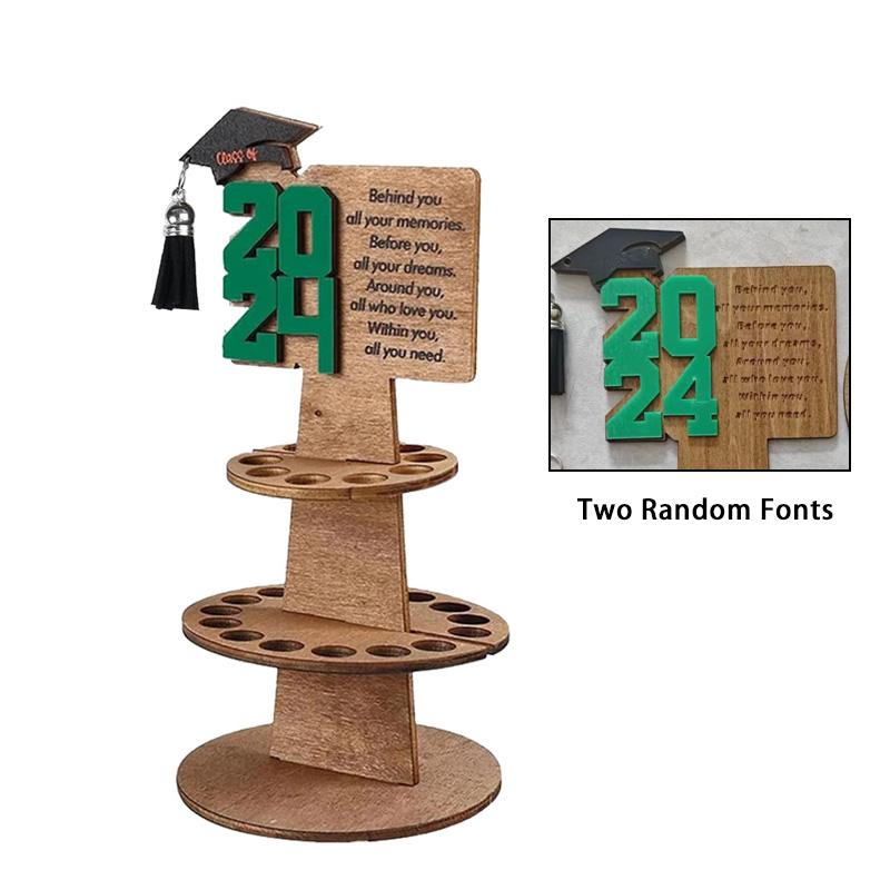 1 шт., простая установка, держатель для денег, поздравительная открытка, подарок на выпускной 2024 года, деревянное украшение