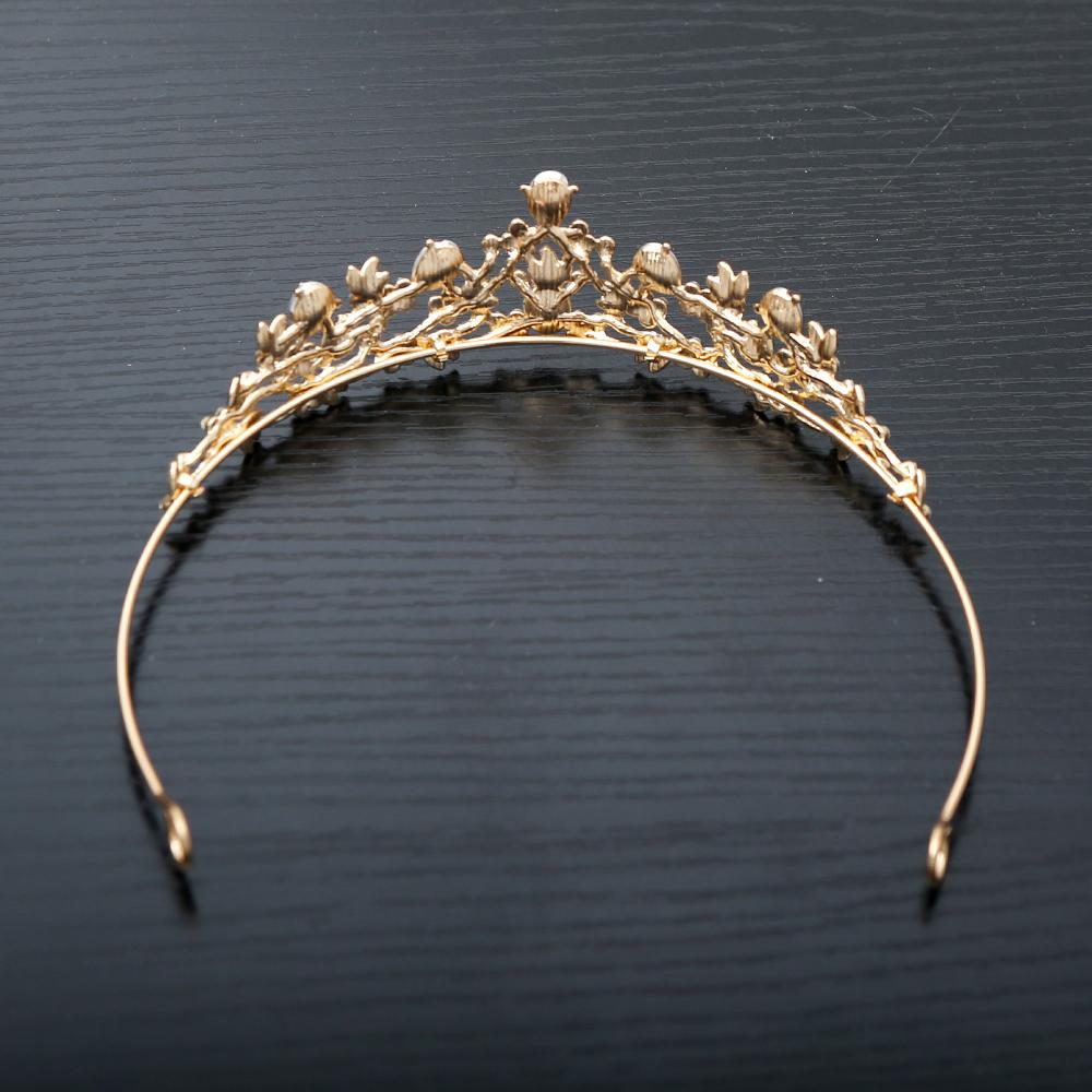 Exquisite Fashion Crystal Children Princess Crown Headpiece Girls Crown Birthday Hair Ornament Girls Stage Performance Headpiece