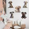 Cute Puppy Pet Dog Photo Decoration Wall Stickers Painting Children's Room Animal Stickers Self Adhesive Sticker