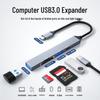 Многофункциональный USB-хаб 3.0 Type-C с картридером SD/TF и док-станцией 5-в-1