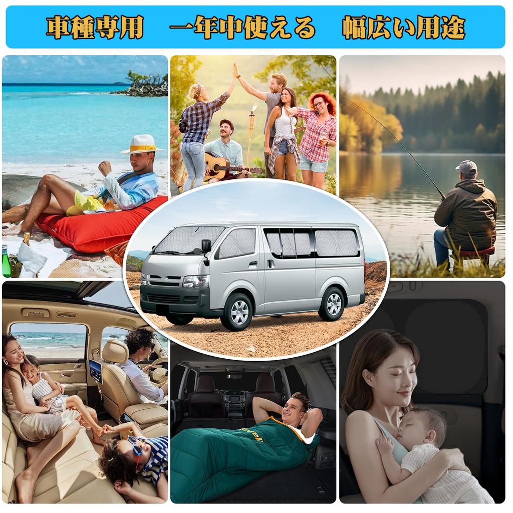 ZATOOTO Honda NBOX Insulated and Blackout Sunshade for Full Window Perfect for Car Outdoor and Disaster Easy Includes Storage Full Set Sunshade,