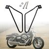 2Pcs Saddle Bag Durability Replacement Black Anti-abrasion Bars High Motorcycle Saddlebag Mount Brackets for