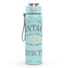 1PC Vintage Perfection Stamp 750ml sports water bottle leakproof straw lid outdoor office home