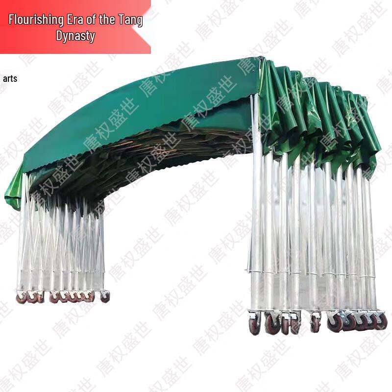 Large Retractable Outdoor Canopy with Steel Frame