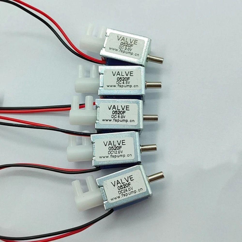 Plastic Mini Electric Solenoid Valve 24V DC Gas Flow Control Valve Micro Air Flow Control Valve