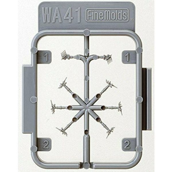 Fine Molds WA41 12.7mm AA Gun Quad Mount & 20mm Gun (WWII Royal Navy) Model Kit