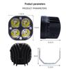 Cross-border Motorcycle Dual-Beam Super Bright LED Owl Headlight