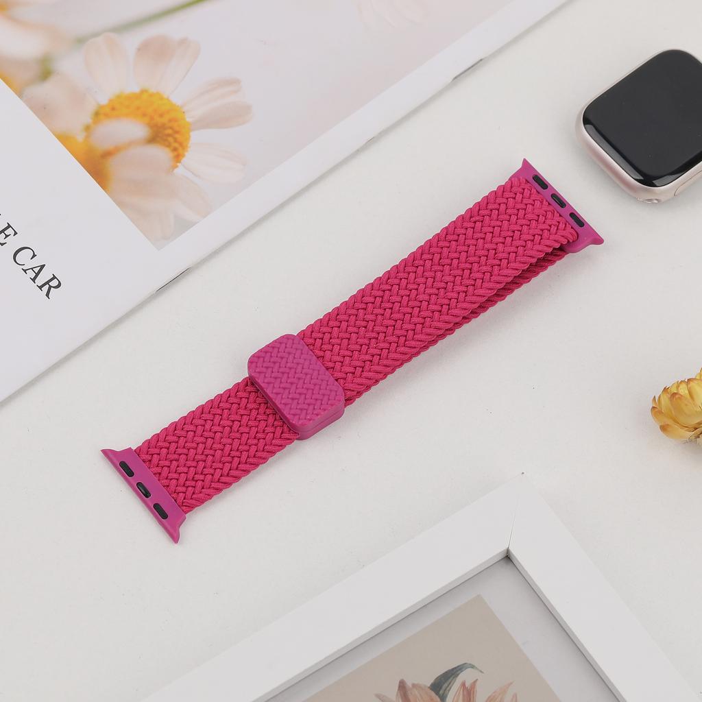 Ремешки Для Apple Watch Браслет 40мм 44мм 45мм 41мм 42 46мм 49мм Магнитный Плетеный Браслет ремешок iWatch Серия 10 se 7 8 9 Ultra 2