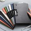 A4 Vintage Foldable Folder Horizontal Double Clip Style Documents Organizer Clipboard With Cover Business Students Store Office Supplies