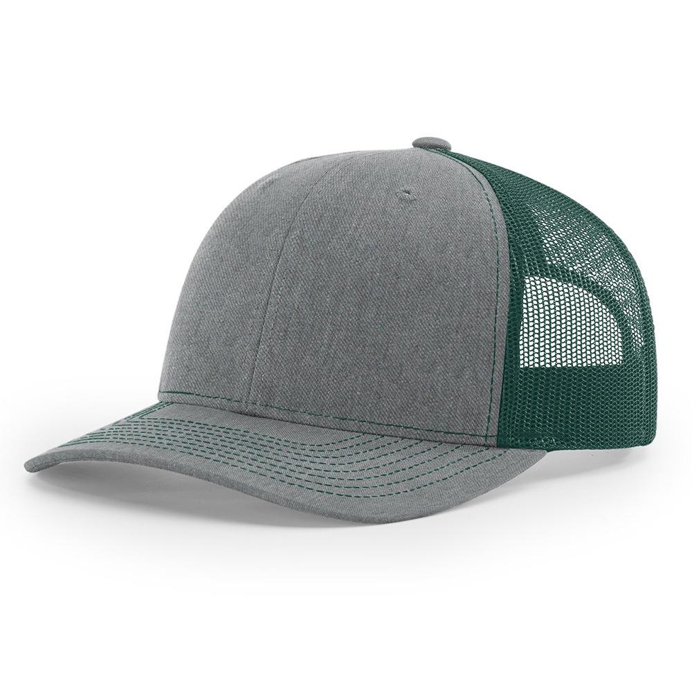 OEM Custom 6 Panel Structured Trucker Mesh Hat High Quality Cotton 3D Embroidery Logo Plain Cap Curved Brim for Velour Terry