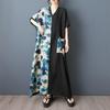 Короткий рукав Плюс размер Хлопок винтаж новые платья для женщин повседневные свободные макси длинное летнее платье