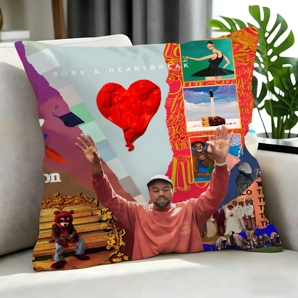 Rapper KKanye Wested Cushion Cover Cushion Cover Set Pcs x x x Pillowcase Decorative Sofa Home Decor