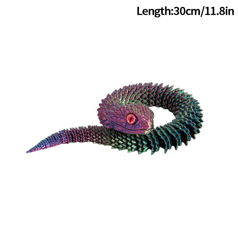 3D-печатный Змеиный Дракон 3D-печатные Фигурки Новогоднее Украшение Традиционное Настольное Украшение 3D-игрушки Подарки на Новый год 2025