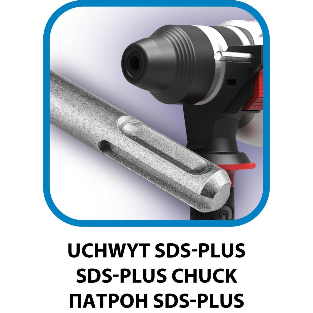SDS+ 800W hammer drill, case
