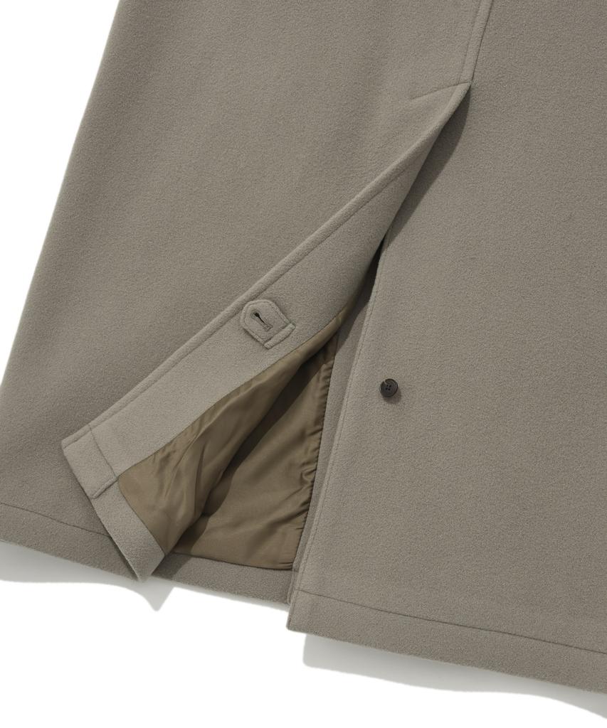 Covernat Wool Balmacaan Coat Beige