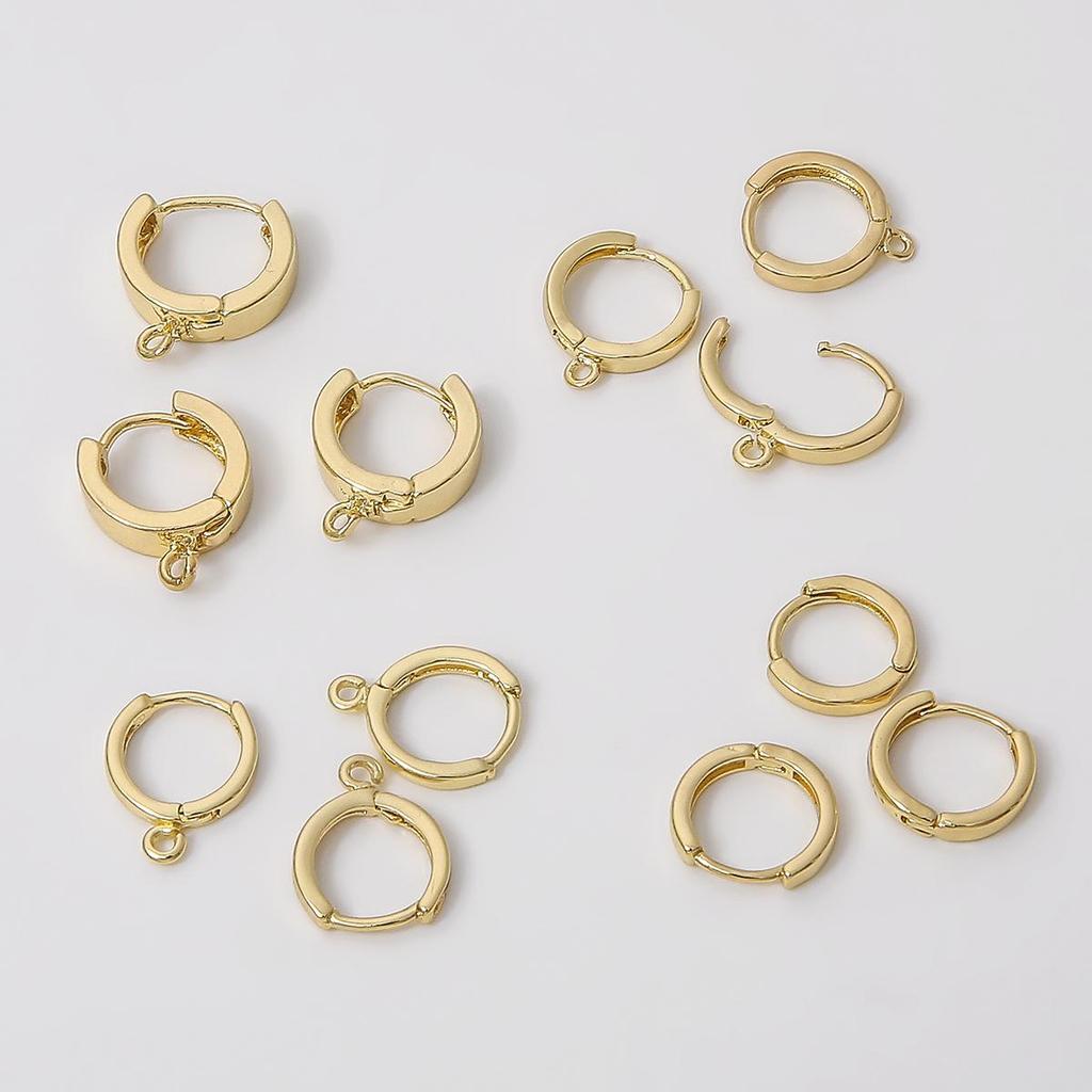 1 пара латунных сережек-крючков размером 12/13/14 мм для женщин и девочек, серьги с застежкой